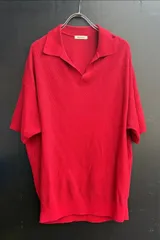美品 24ss 定価38500円 vainl archive ヴァイナルアーカイブ ニット ポロシャツ DANIEL-Pのサムネイル