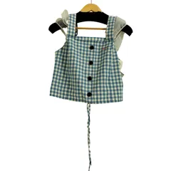 ユーズドフルギ USED古着 OIOICOLLECTION チェック柄 ビスチェ レディース 表記無 