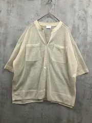 green label relaxing グリーンレーベルリラクシング 3628-105-0778 シアー シャツ カーディガン sizeF/ライトイエロー ■◇ レディース