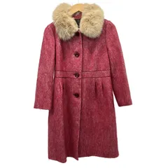 TOCCA(トッカ) コート サイズ6 M レディース - ピンク×ベージュ 長袖/冬