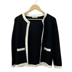 MADISON BLUE(マディソンブルー) カーディガン サイズS レディース美品  - 黒×白 長袖