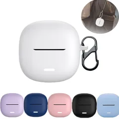 lite イヤホンケース【2025新型-紛失防止フック付き】シリコン素材 6 キズ防止 落下防止 紛失防止 Buds 耐衝撃 全面保護 防水 Redmi 防塵 軽量 ワイヤレスイヤホン FOR ケース (白)