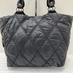 9919　russet ラシット　キルティング　トートバッグ　ハンドバッグ　 ビッグトート　大容量　ブラック　肩がけ　ナイロン　シンプル