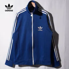 アディダス オリジナルス adidas Originals ヨーロッパTT トラックジャケット 2XL ブルー ホワイト ロゴ刺繍 ジャージ スポーツウェア ストリート スポーツミックス 古着 B167