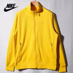 ナイキ NIKE トラックジャケット L イエロー ロゴ刺繍 スポーツミックス ストリート Y2K ユニセックス 古着 B168