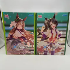 ウマ娘プリティーダービー　２点セット　XStellar　エクステラ　サトノダイヤモンド　サトノクラウン　STARTING FUTURE　プライズ　フィギュア　セガ　（ME27-3569）