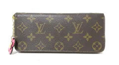 LOUIS VUITTON/ルイ ヴィトン　モノグラム ポルトフォイユクレマンス M64201  ジップアラウンド　長財布　フラワー　【中古】