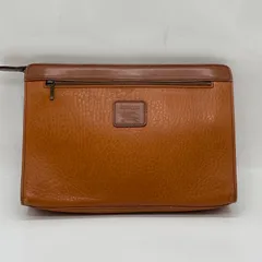 BN7866□Burberrys バーバリー クラッチバッグ セカンドバッグ レザー ブラウン 内側チェック