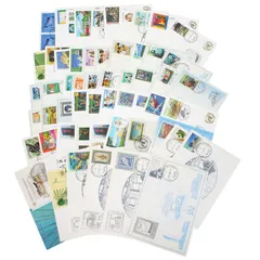 【158枚 大量セット】国際連合　マキシカード はがき ステーショナリー 国連切手 FDC まとめ売り スラニア作品(1枚)含む ウィーン ジュネーブ 未使用 希少