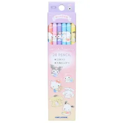 【メール便】サンリオキャラクターズ 鉛筆 ダース鉛筆2B Sanrio カミオジャパン えんぴつ 新学期準備文具 筆記用具 小学生 キャラクター グッズ 