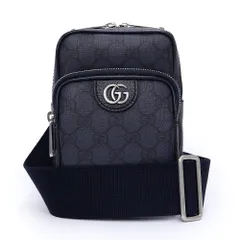 グッチ 752565 オフィディア GG ミニ メッセンジャーバッグ GGスプリームキャンバス ネイビー ショルダーバッグ 斜め掛け アンティークシルバー金具 GUCCI（新品・未使用品）