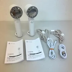 U204-70858 ライフオンプロダクツ 冷却機能付き ハンディファン 2個セット USB充電式