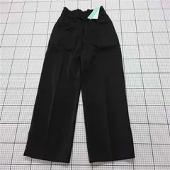 ◇ Θ アメリカンホリック AMERICAN HOLIC ウエストイージーストレートパンツ ブラック系 レディース M E  【1511120015694】