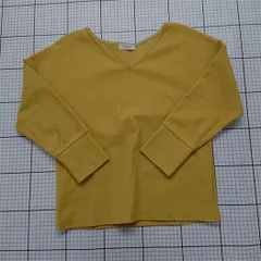 ◇ Θ ビューティ＆ユース ユナイテッドアローズ Vネックカットソー 長袖 マスタード レディース E  【1512100001881】