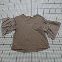 ◇ Θ アウィエフ Auie F フリルスリーブブラウス ベージュ系 38 レディース E  【1512100006718】