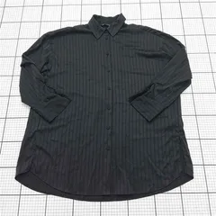 ◇ Θ ザラ ZARA 7969/037/800 ストライプシャツ ブラック系 Sサイズ レディース E  【1512100006923】