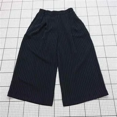 ◇ Θ ロペ ROPE ストライプ ワイドパンツ ネイビー系 36 レディース E  【1512100009344】