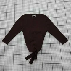 ◇ Θ スナイデル snidel SWNT181095 リブニット レースアップトップス ブラウン系 レディース E  【1512100007197】