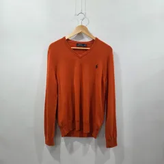 ポロラルフローレン メリノウール Vネック ニット M