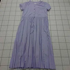 ◇ ⊂ ミルクティー Milk tea マタニティ 授乳服 プリーツワンピース ラベンダー系 M レディース E  【1512100009856】