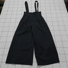 ◇ Θ グリーンレーベルリラクシング GREEN LABEL RELAXING サロペットパンツ 38 ブラック系 レディース E  【1512100009658】