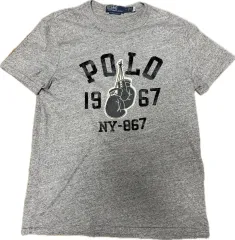 ポロ ラルフ ローレン NEW YORK ボクシング クラブ 半袖 Tシャツ グレー M