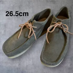 【未使用級】クラークスオリジナルズ　ワラビー　カーキ　スエード　ビューティー&ユース　別注　26.5cm モカシン　オリーブ　グリーン系