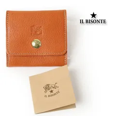 新品 IL BISONTE イルビゾンテ 小銭入れ コインケースイタリア製 コインパース スナップボタン レザー 財布 本革 牛革 # 503