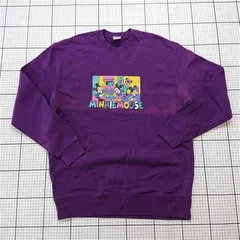 ◇ Θ ディズニー Disney ミニーマウス プリントスウェット パープル XL レディース E  【1512100012344】