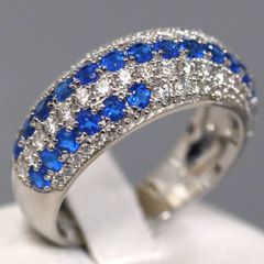 美品☆Pt900☆絶品アウイナイト0.3ct×ダイヤ0.39ctリング - メルカリ