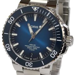 ORIS アクイスデイト 黒 メンズ 自動巻 100M - メルカリ