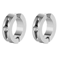 イヤーカフ シルバー 両耳セット 一粒ダイヤ ステンレス 定番 おしゃれ シンプル ワンポイント 特価