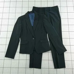 ◇ Θ コムサイズム COMME CA ISM 12-92PJ02 パンツスーツ ブラック系 レディース L E  【1601070003398】