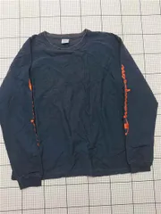 ◇ Θ チャンピオン Champion REVERSE WEAVE 長袖Tシャツ C3-R404 ネイビー メンズ E  【1601070005675】