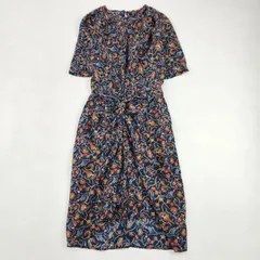 未使用級　極美品　ISABEL MARANT　ワンピース　イザベルマラン 絹100% シルク 34 黒 ブラック 花柄 ミモザ S相当のサムネイル