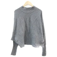 ザラ ZARA ニット カットソー 長袖 M チャコールグレー /YM27