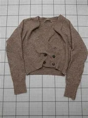 ◇ Θ ザラ ZARA クロップドカーディガン ベージュ系 レディース Sサイズ E  【1601070007556】