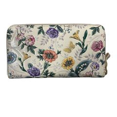 GUCCIグッチ フローラプリント ラウンドジップ 長財布バンブータッセル