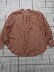 ◇ Θ nano universe ナノユニバース 長袖シャツ ブラウン系 F レディース E  【1601270005758】