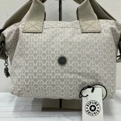 9957　KIPLING　キプリング　2way　ショルダーバッグ　ハンドバッグ　トートバッグ　カラミニ　ベージュ　ライトベージュ　レディース　軽量　カジュアル　シンプル　KALA MINI　Signature Beige