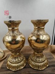修縁堂】法器 法具 ハート型の花瓶のペア 密教法具古美術品 - メルカリ