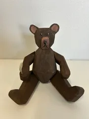 くま　置物　木製