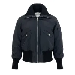 Cb19 CHANEL SPORT シャネル スポーツ 2002年 02A 94305 ココマークロゴ ショートジャケット ブルゾン サイズ40 ブラック レディース ヴィンテージta1のサムネイル