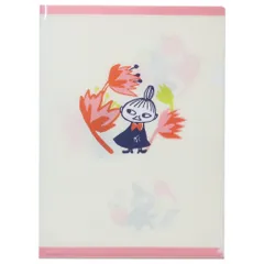 【メール便】ムーミン クリアフォルダー A4仕切り付きクリアファイル LMF26 ワンポイント 北欧 カミオジャパン 新学期準備文具 キャラクター グッズ 