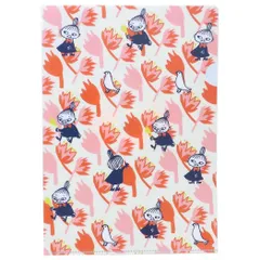 【メール便】ムーミン クリアフォルダー A4仕切り付きクリアファイル LMF26 チラシ 北欧 カミオジャパン 新学期準備文具 キャラクター グッズ 