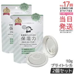 【2個セット】乾燥さん 保湿力プロテクトパウダー ブライトシカ 10g KANSOSAN ナチュラルカラー ベースメイク 日焼け対策 保湿 乾燥 ほこり UVケア スキンケア オールインワン スキンケア下地 プライマー ベース 国内正規品 送料無料