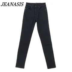 JEANASIS ジーナシス ストレッチスキニーパンツ S BLK/ブラック