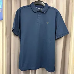 【新品未使用品】キャロウェイ ミニワッフルリラックス半袖ポロシャツ Callaway ゴルフ ネイビー（葛西店）