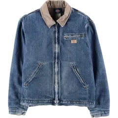 古着 90年代 ディッキーズ Dickies デトロイトジャケットタイプ デニムワークジャケット メンズL相当/eaa604842