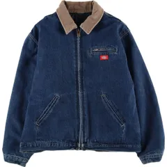 古着 00年代 ディッキーズ Dickies 中綿入り デニムワークジャケット メンズXL相当/eaa605665